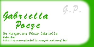 gabriella pocze business card
